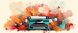 colourful typewriter